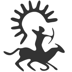 black logo Nomads Life, Kyrgyzstan