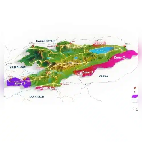 Get all 5 zone permission in Kyrgyzstan